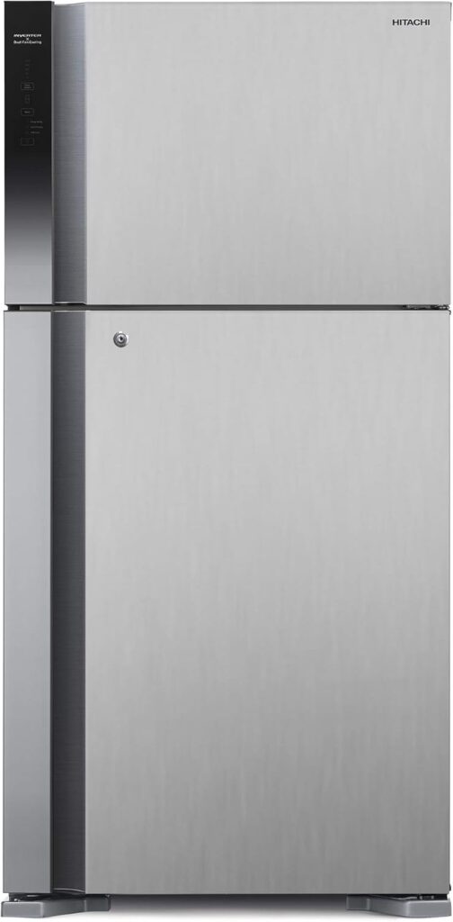 Hitachi 715L Gross, Net 510L Top Mount Double Door Refrigerator, 10-Year Warranty on Inverter Compressor, Dual Fan Cooling, Touch Screen Control, Twist Ice...
